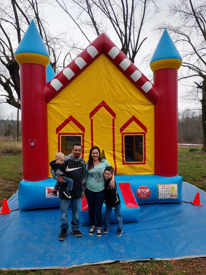 Red/Blue Castle Bounce House | Mr. Bounce Inflatable Rentals