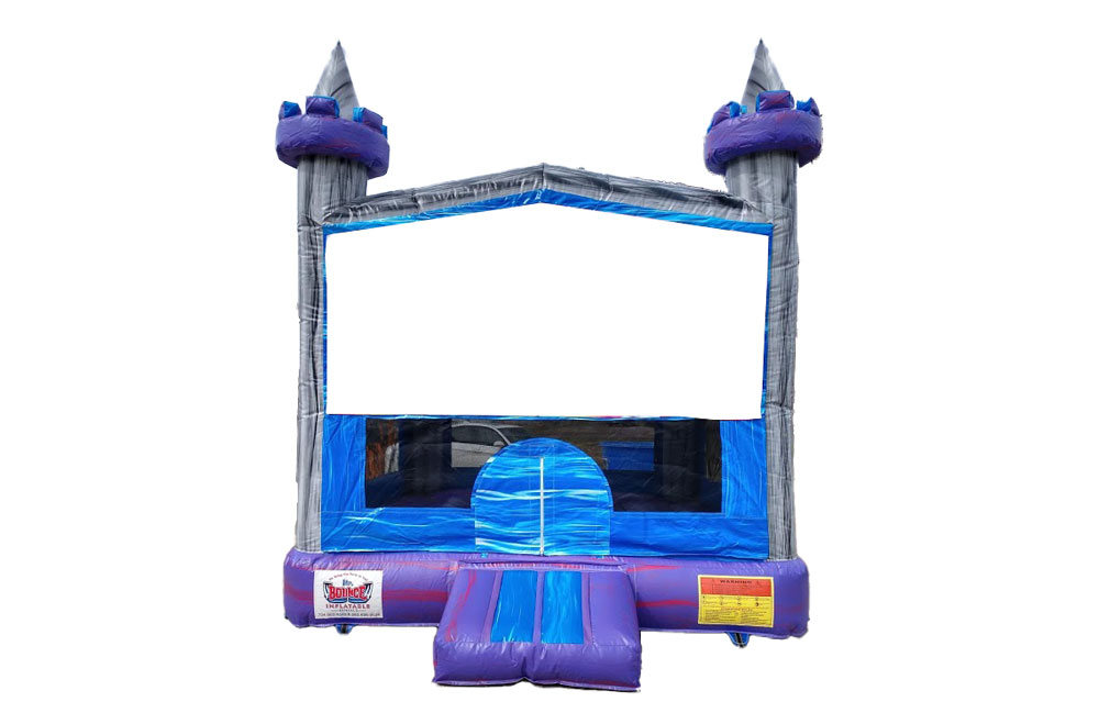 Image 1 of Themed Purple/Grey Modular Castle Bounce House