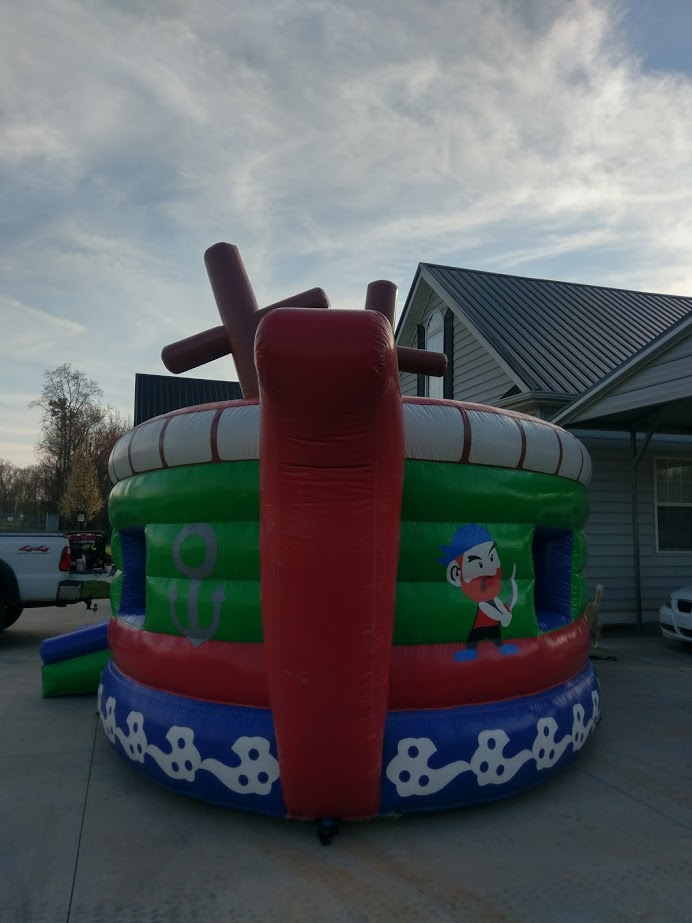 Image 4 of Pirate Ship Bounce House/Slide Combo