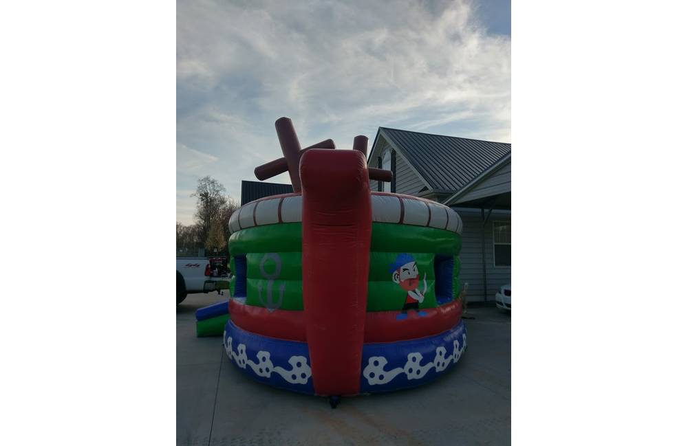 Image 5 of Pirate Ship Bounce House/Slide Combo