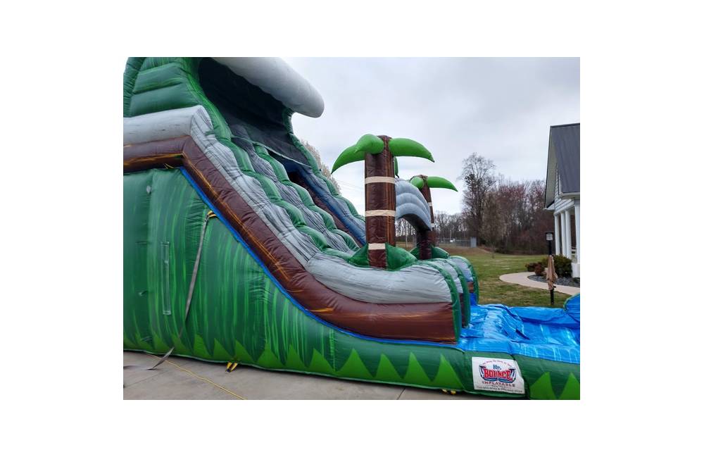 20ft Big Wave Tropical Slide Mr Bounce Inflatable Rentals