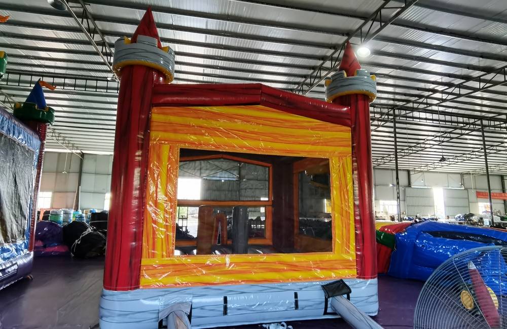 Image 7 of Themed Red Orange Bounce House