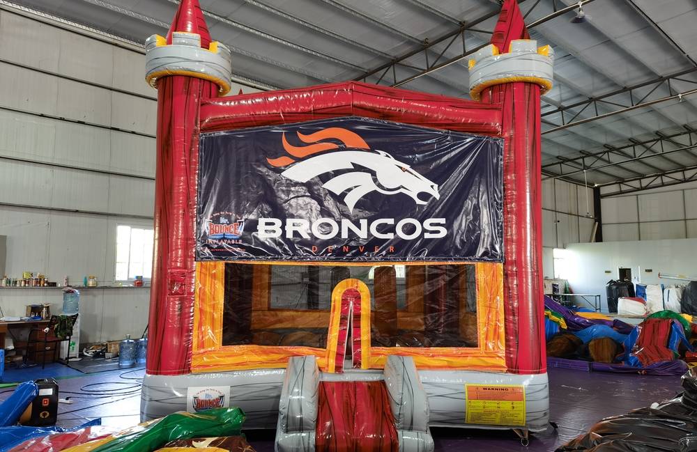Image 10 of Themed Red Orange Bounce House