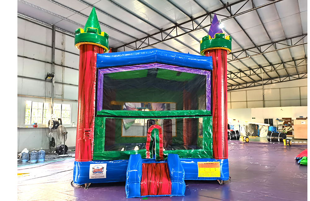 Image 1 of Themed Multi-Color Bounce House