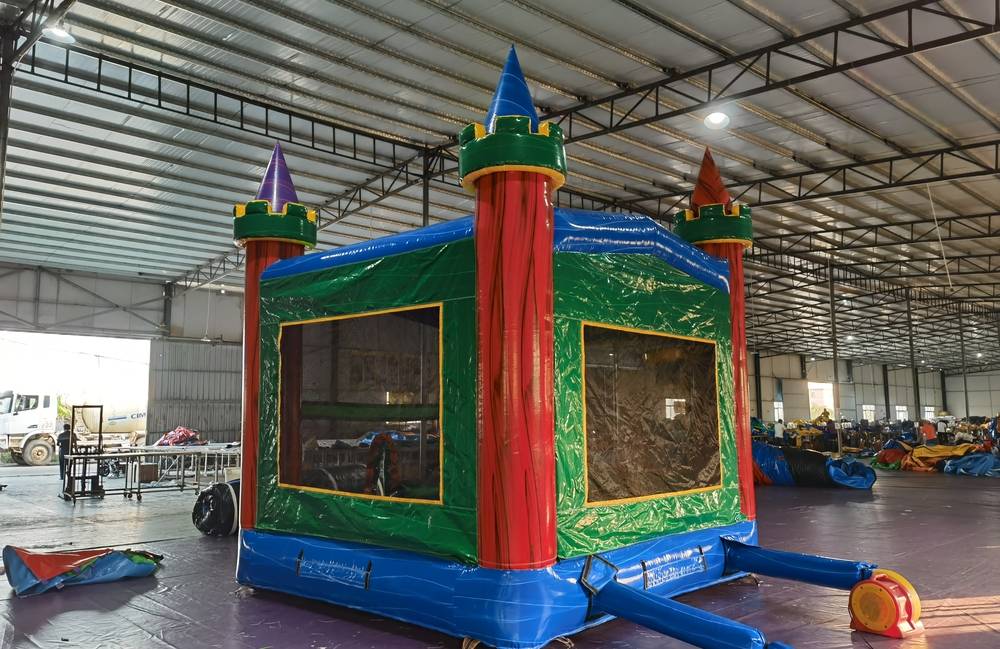 Image 4 of Themed Multi-Color Bounce House
