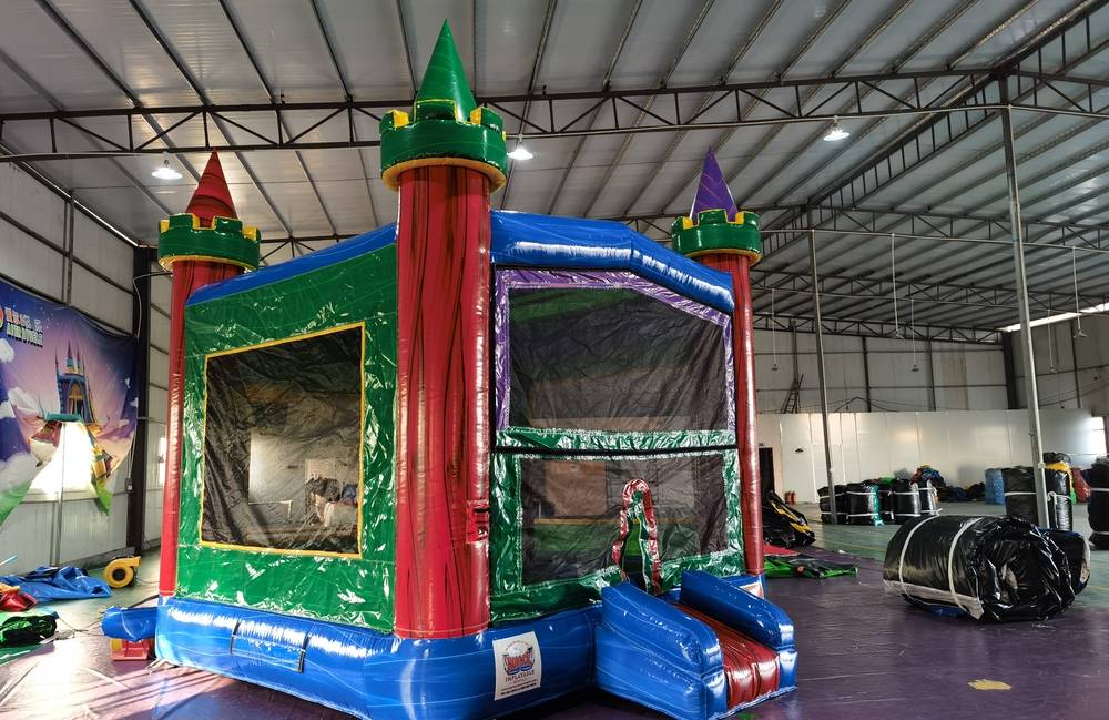 Image 10 of Themed Multi-Color Bounce House