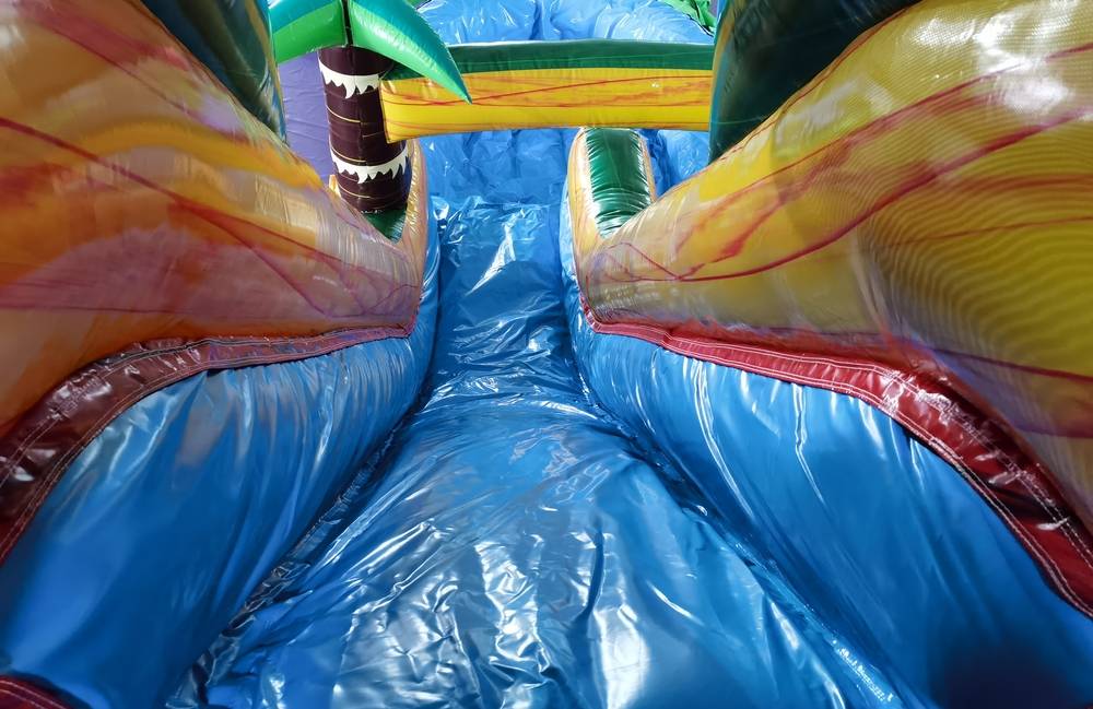 Image 4 of 20ft Single Lane Slide with Bounce House