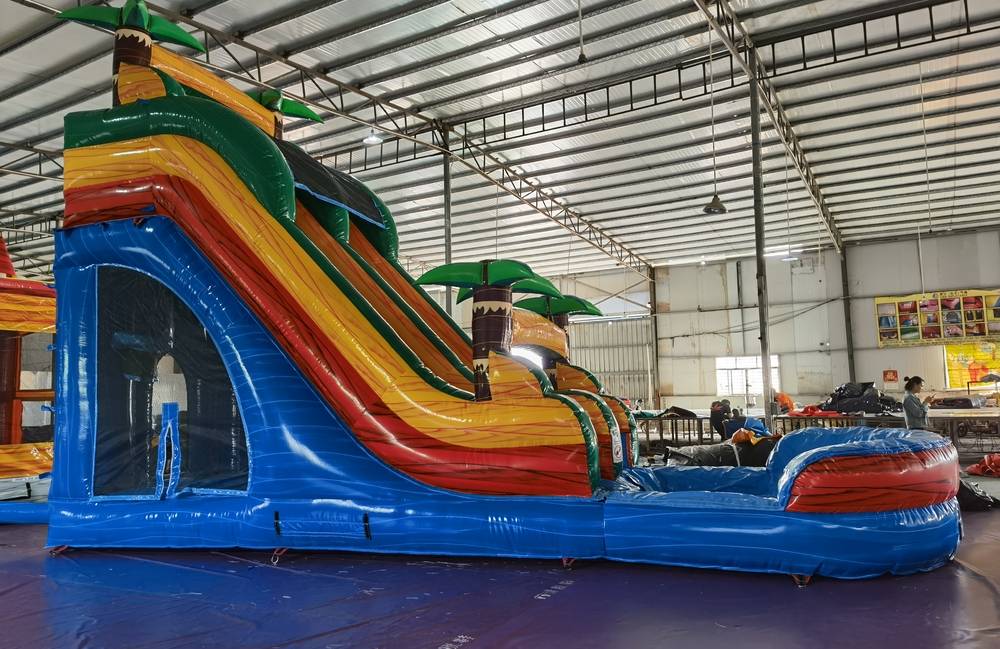 Image 6 of 20ft Single Lane Slide with Bounce House