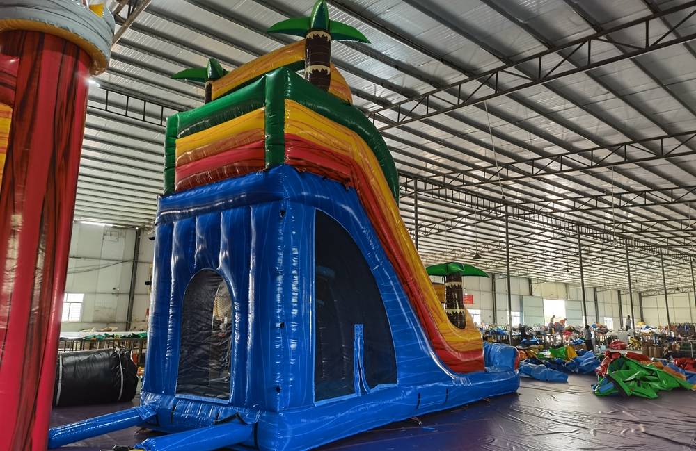 Image 7 of 20ft Single Lane Slide with Bounce House