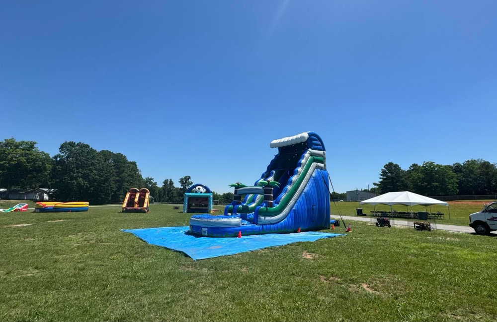 Image 2 of 23ft Blue Lagoon Slide