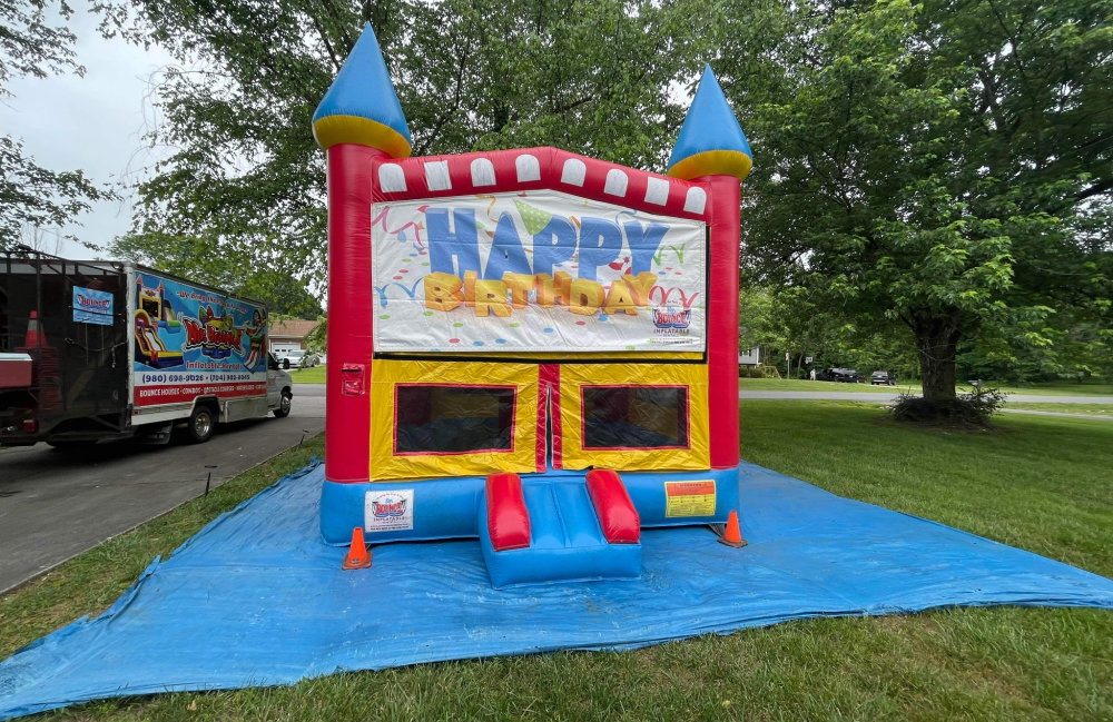 Image 2 of Themed Red/Blue Bounce House