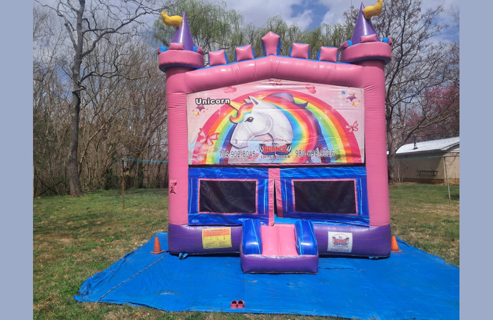Image 3 of Themed Pink/Purple Bounce House