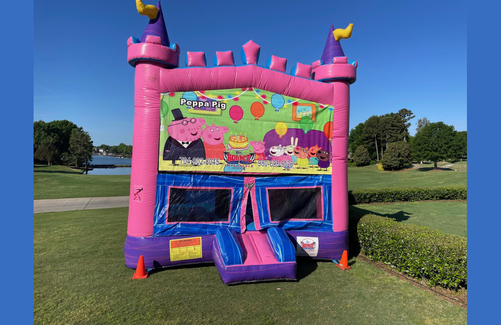 Image 7 of Themed Pink/Purple Bounce House