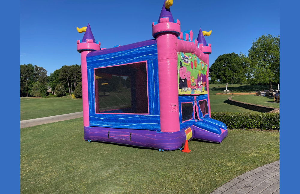 Image 8 of Themed Pink/Purple Bounce House