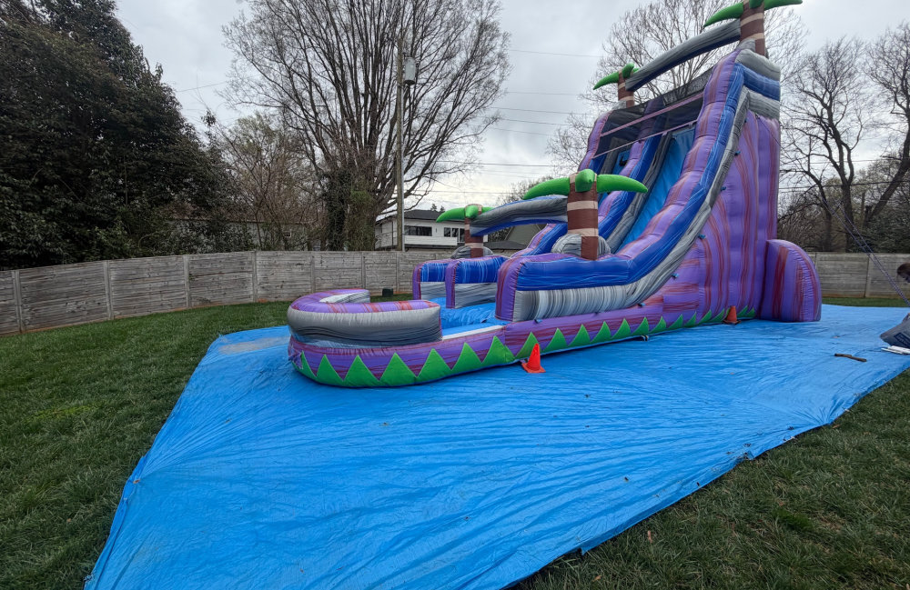 Image 1 of 22ft Purple Lagoon Slide