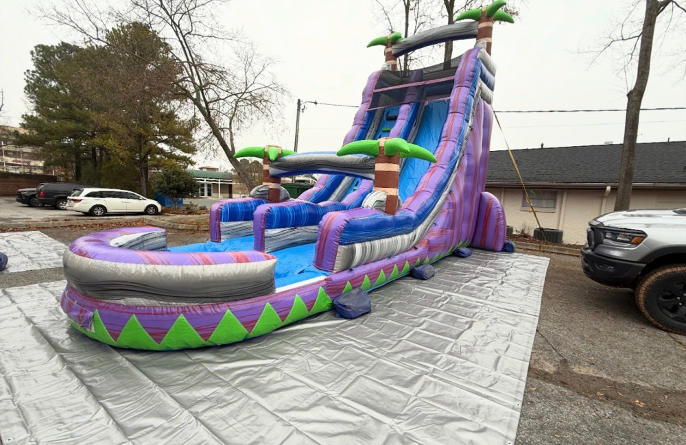 Image 5 of 22ft Purple Lagoon Slide