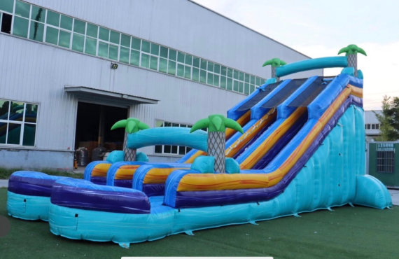 Image 2 of 20ft Carolina Tropical Dual Lane Slide