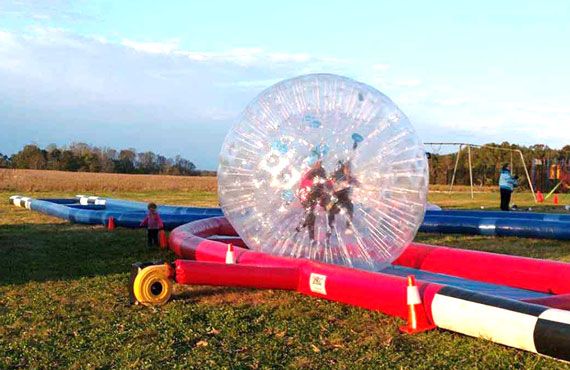 90ft Human Hamster Ball Track w/ 2 Balls