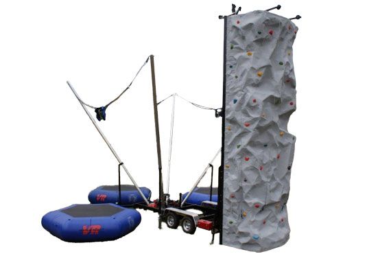 Rock Climbing Wall & Bungie Jump Combo 